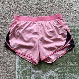 Under Armour Pink & Black Athletic Shorts